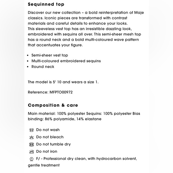 Maje Sequined Top - Picture 9 of 16